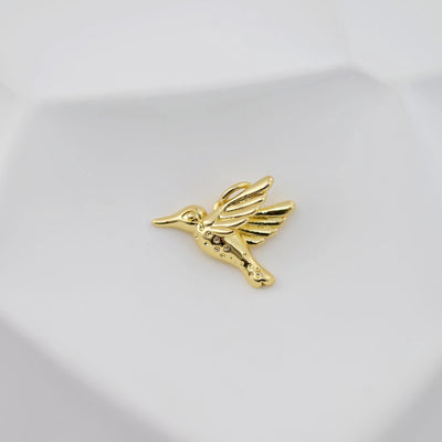 Enamel Dangle Pendants, 18K Gold Plated Bird Pendant, Earring Making Charm, Jewelry Findings S20811