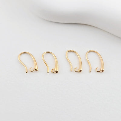 Fish Hooks, 18K Gold Plated Ear Wires, Gold Earring Earring Hooks, Ear Wires for Jewelry Making ZX262