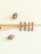 Load image into Gallery viewer, 10PCS Long Rectangular Wooden Bar, 2 holes, Geometric Wooden Pendant, Necklace Making Findings JT033