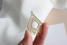 Cargar imagen en el visor de la galería, Dije bohemio, conector bohemio, conector para pulsera y collar, chapado en oro auténtico de 14 quilates, accesorios de joyería GZ660