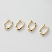 Load image into Gallery viewer, U Shape Earring Hoop, Huggie Hoops Earring Finding, Ear Hoops, 12x19mm, hoop earrings GZ166