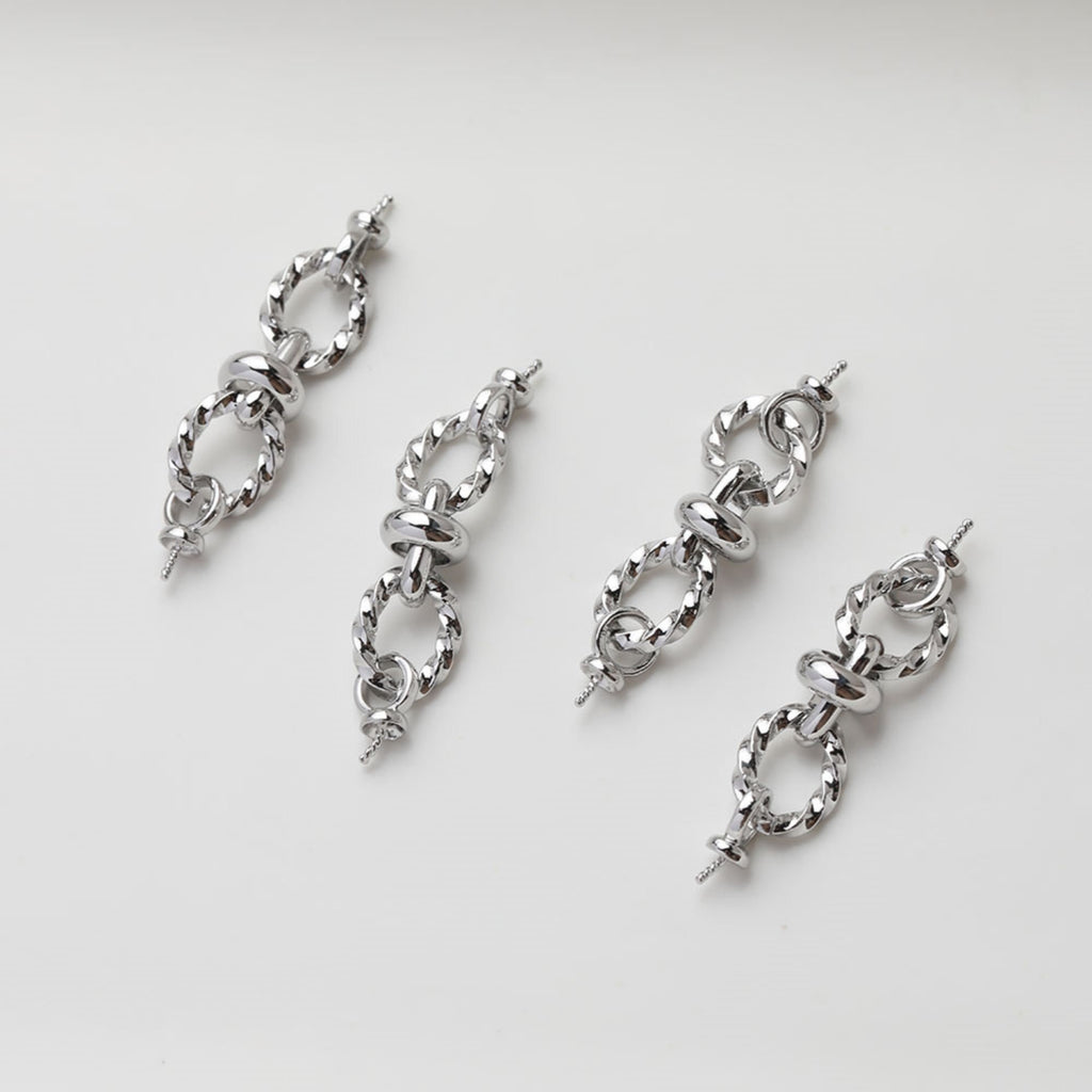 Irregular Link Connector, Link Chain Connector, 14K Gold Plated, Neckalce Bracelet Making Pendant, Jewelry Supply Finding GZ527