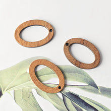 Load image into Gallery viewer, 10PCS Over Openwork Geometric Wooden Pendant, Necklace Making Findings JT088