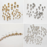 50pcs Round Cutting Spacer Beads, Gold Beads, 18K Gold Plated, 2.5mm,3mm,4mm,5mm,6mm, Bracelet Necklace Making Jewelry Finding SC016