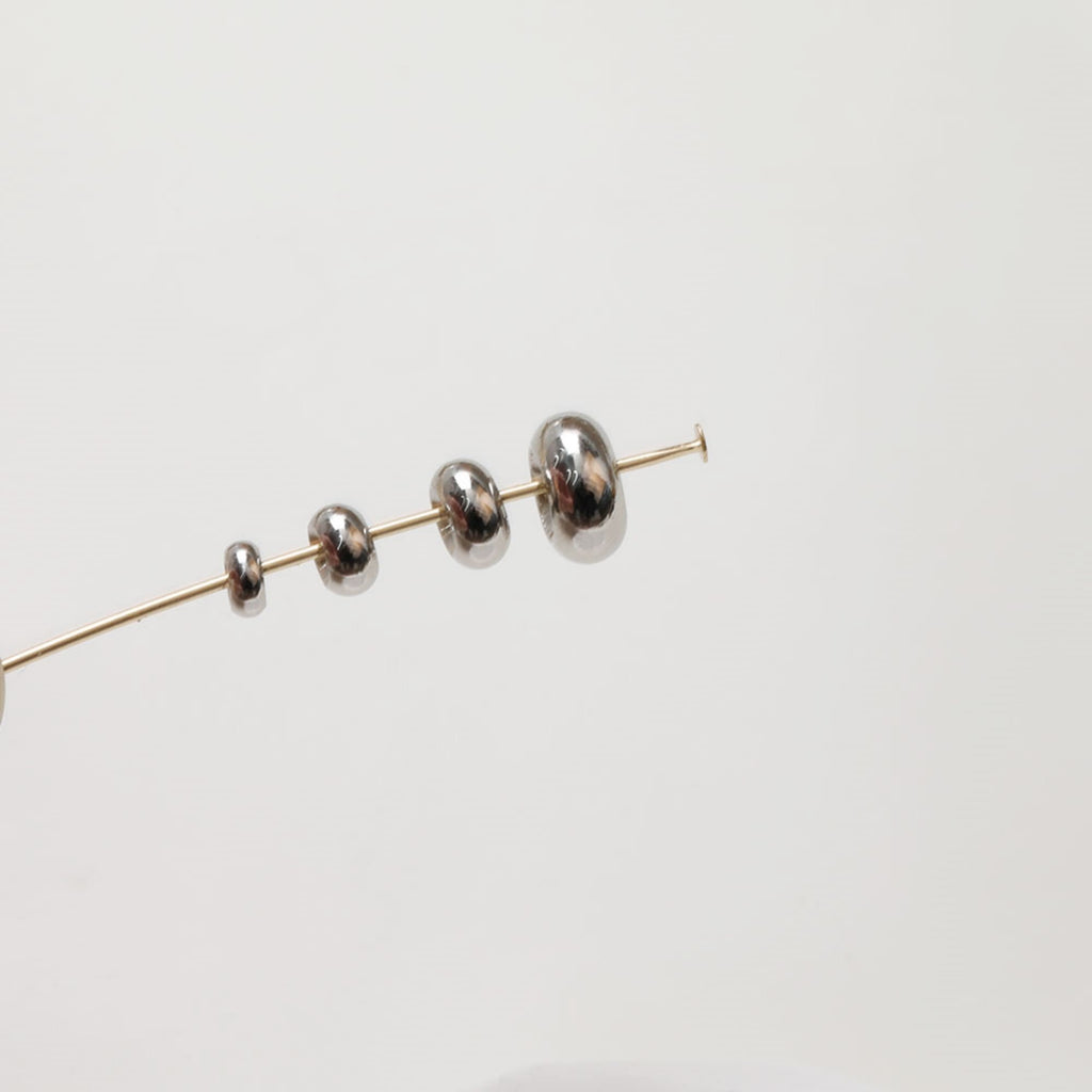 50pcs- 14K Gold Donut Spacer Beads, Tone Rondelle Spacer Beads, 4mm,5mm,6mm,8mm, Bracelet Making, Jewelry Finding SC031