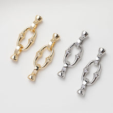 Load image into Gallery viewer, Link Chain Connector, 14K Gold/Silver Plated, Neckalce Bracelet Making Pendant, Jewelry Supply Finding GZ516
