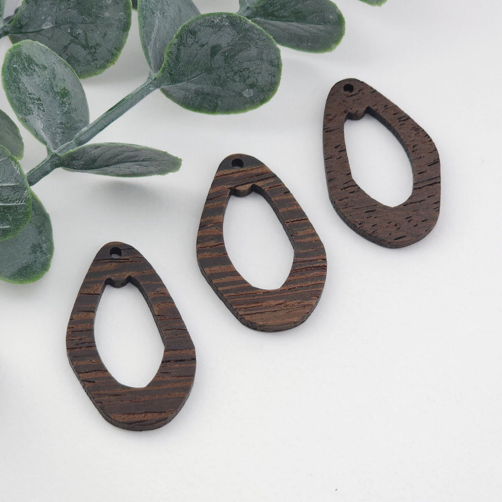 Irregular Geometric Shape Wood Charms, Wooden Pendant, Reclaimed Walnut Wood, Geometric Statement Wood Earrings Diy Ideas JT999