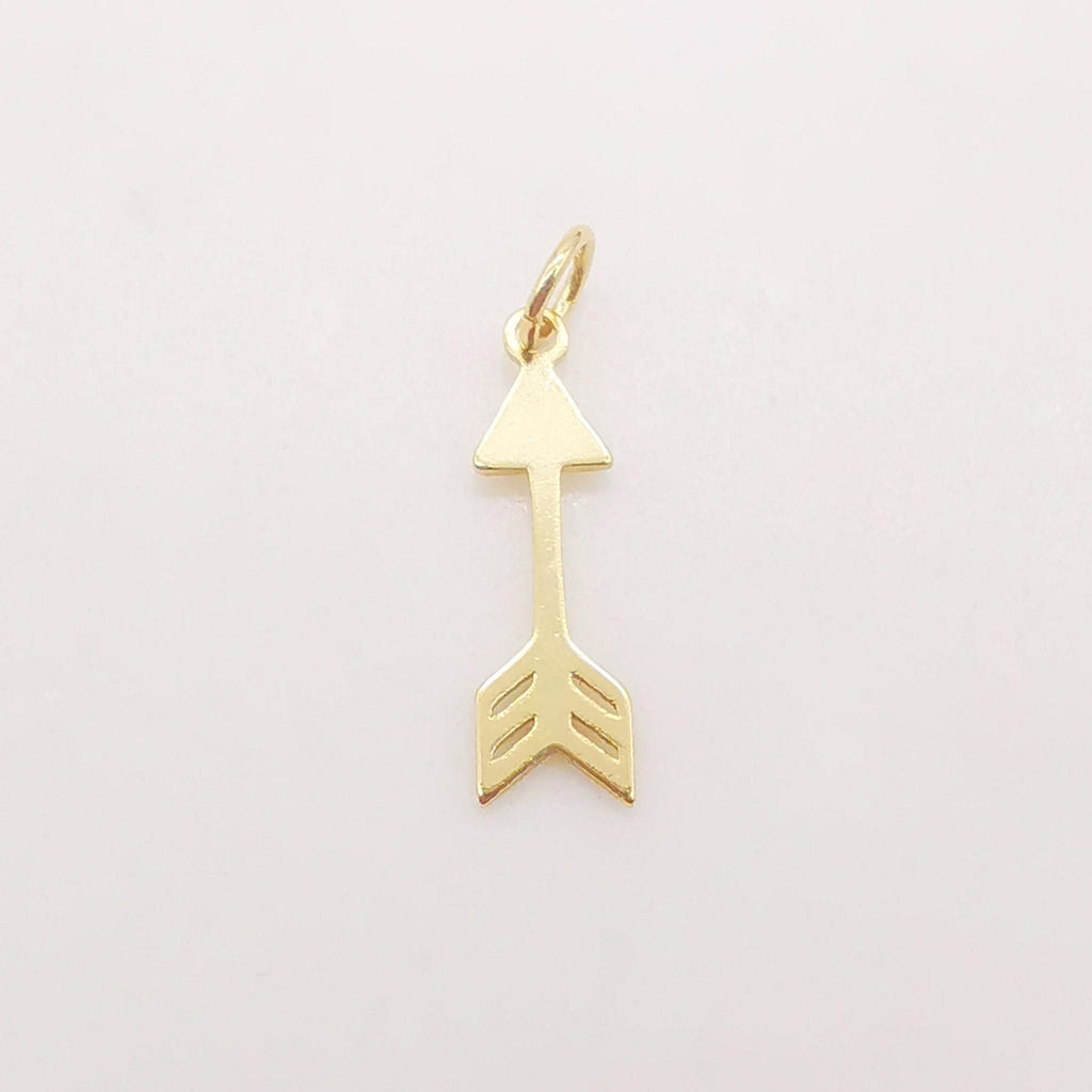 10PCS Gold Arrow Charms, 18K Gold Plated Arrow Charms, Arrow Pendant,  Necklace Charms, Jewelry Findings S341