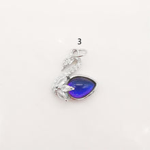 Cargar imagen en el visor de la galería, Dijes de cisne con pavé de cristal, dijes de piedras preciosas bañados en oro de 18 quilates, colgante de pájaro, dije para hacer collares, accesorios de joyería S20284