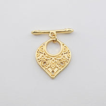 Load image into Gallery viewer, Boho OT Toggle Clasps, Antique Silver, 18k Gold, One Set OT Buckle, Necklace Closure, Connectors Clasps S1152