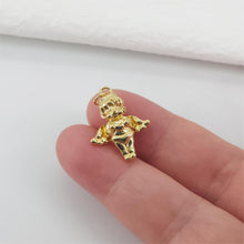 Load image into Gallery viewer, Gold Angel Charms, 18K Gold Plated Angel pendants for Necklace and Bracelet, Jewelry Findings