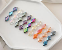 Load image into Gallery viewer, 30pcs Rhombus Glass Beads, 10x15mm, Crystal Glass Loose Beads for Jewelry Making, DIY Beads Finding GZ029