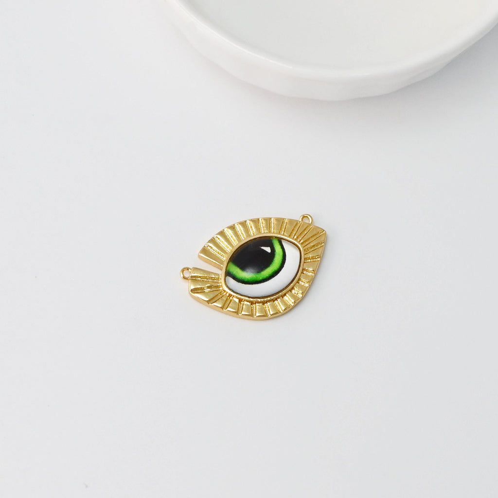 سحر عين الشر، قلادة عين الشر مطلية بالذهب عيار 18 قيراطًا، سحر صنع القلائد والأقراط، نتائج المجوهرات