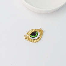 تحميل الصورة إلى عارض المعرض، سحر عين الشر، قلادة عين الشر مطلية بالذهب عيار 18 قيراطًا، سحر صنع القلائد والأقراط، نتائج المجوهرات