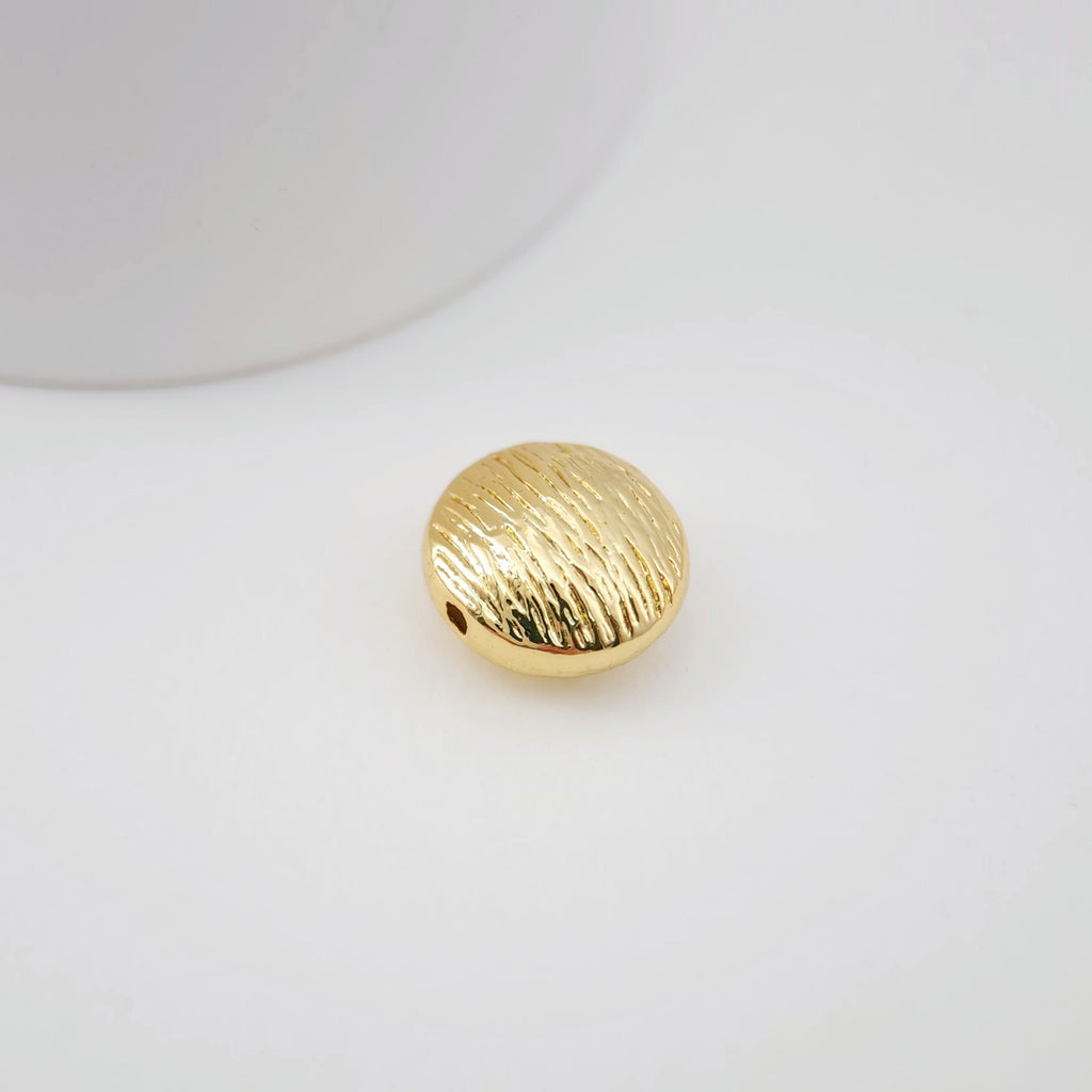 10pcs Spacer Beads Collection, 18K Gold Plated, Round Beads, Dainty Jewelry Making Beads, Jewelry Finding S1179