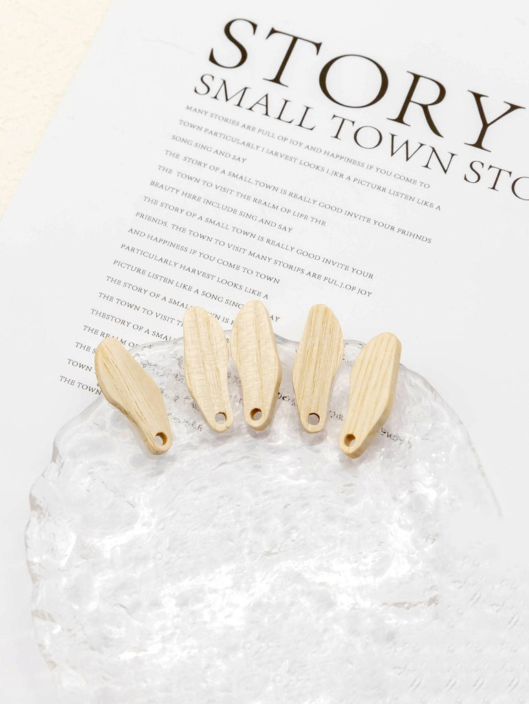 أقراط خشبية مكونة من 4 قطع، أقراط خشبية غير منتظمة للنساء، مصنوعة من خشب الجوز المستصلح، خالية من النيكل، أقراط خشبية بوهو JT917