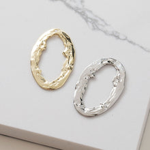 Cargar imagen en el visor de la galería, Colgante calado irregular, chapado en oro y plata de 14 quilates, para collar, para bisutería, JG013