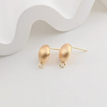 تحميل الصورة إلى عارض المعرض، قرط دائري من الذهب عيار 18 قيراطًا بلمسة نهائية مصقولة مع حلقة، أقراط خالية من النيكل، 12 مم، دبوس من الفضة S925، نتائج قرط مضادة للحساسية ZX252