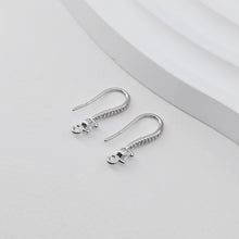 Load image into Gallery viewer, 10pcs- 18K Gold Plated Ear Wires, Cubic Pave Earring Hooks, Nickel Free, Fish Hooks, Ear Wires for Jewelry Making D0270