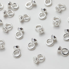 Load image into Gallery viewer, 10pcs Beads Caps with holes, Bead Cones, 18K Gold Plated, With Loop, 5.4*7.7mm, Pearl Bead Caps, Jewelry Making GZ504