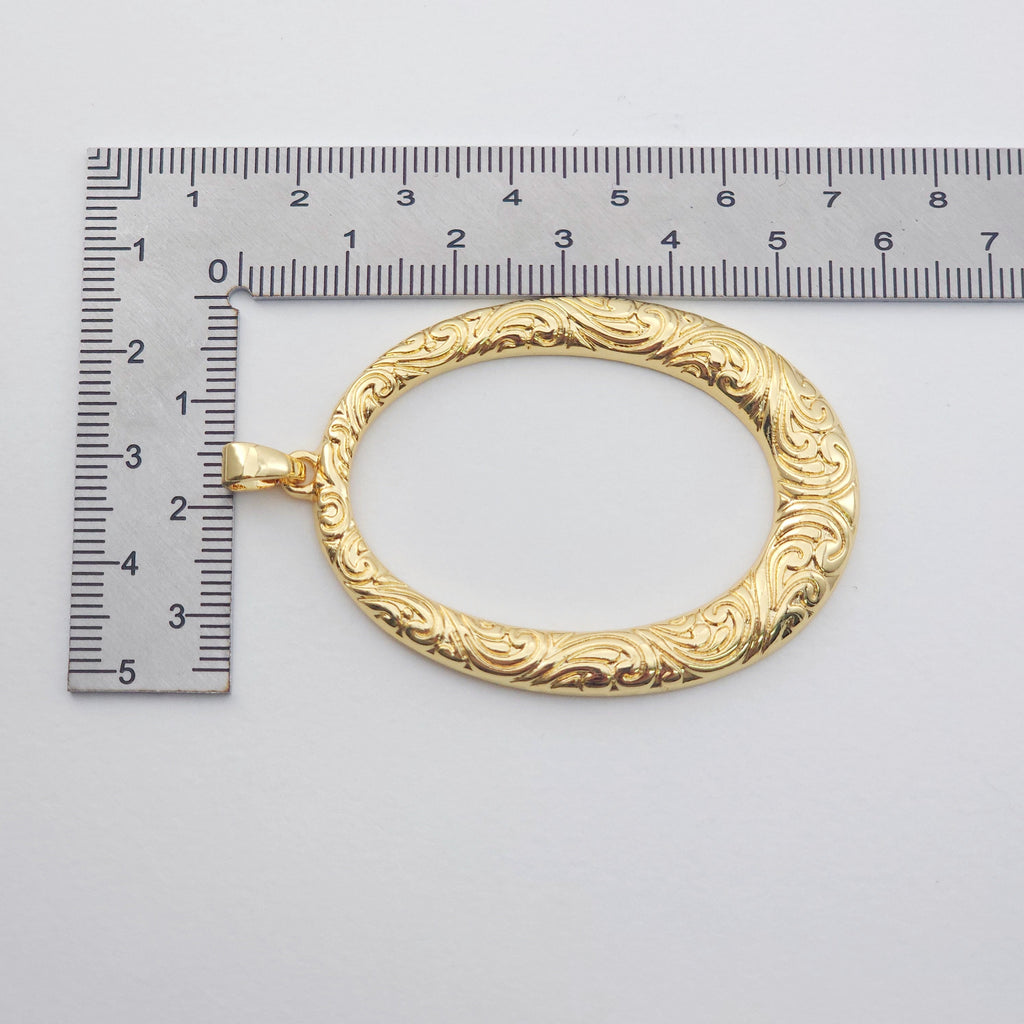 Boho Big Pendant, Openwork Charm, Owls, Leaf, Semicircular, Round, 18K Gold Plated, Necklace Making Charm, Jewelry Findings S1160