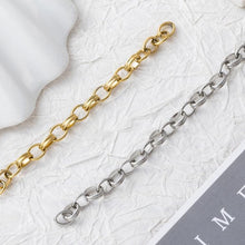 Load image into Gallery viewer, 18K Gold Link Chain, Handmade DIY Accessories, 316L Stainless Steel, Sold in 0.5 Meter, ZD010