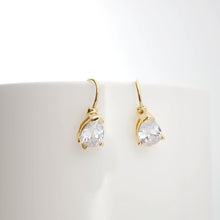Cargar imagen en el visor de la galería, Alambres para pendientes chapados en oro de 18 quilates, ganchos para pendientes con pavé cúbico, sin níquel, ganchos para pez, alambres para joyería D0176