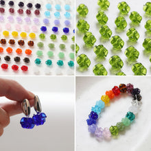 Load image into Gallery viewer, Irregular Flower Glazed Beads, Spacer Beads, 15x11mm, Crystal Glass Loose Beads for Jewelry Making, DIY Beads Finding GT071