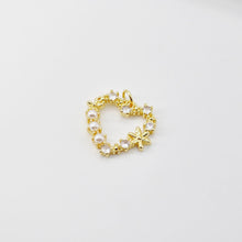 Load image into Gallery viewer, Cubic Heart Charms, 18K Gold Plated CZ Pave Love Charms, Bracelet Necklace Making Pendants, Jewelry Findings S20696