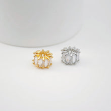 Load image into Gallery viewer, Spacer Beads Collection, 18K Gold/Silver Plated, Round Beads, CZ Pave Beads, Dainty Jewelry Making Beads, Jewelry Finding S1180