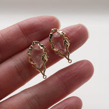 تحميل الصورة إلى عارض المعرض، قرط غير منتظم مرصع بأحجار الزركونيا المكعبة مع حلقات، مطلي بالذهب/الفضة عيار 14 قيراطًا، دبوس فضة S925 خالٍ من النيكل، أداة تحديد القرط المضادة للحساسية GE102