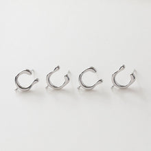 Load image into Gallery viewer, 14K Gold  U Shape Earring Post With Loop, Arch Ear Studs, S925 Silver Ear Pin Nickel Free Earrings, Hypoallergenic Earring Findings BB072