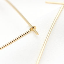 Load image into Gallery viewer, 20pcs- 14K Gold Plated Square Hoop Earring Finding, 40mm, Nickel Free Square Earring Hoops, DIY Earring Charms, Earring Making Findings Z027