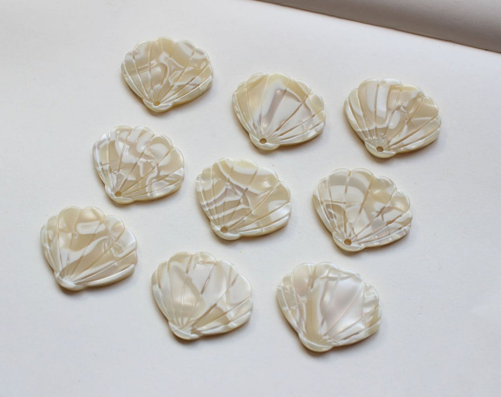 10PCS Faux shell pendant, Acetic Acid, Acetate Sheel Pendant, Earring Finding GZ285