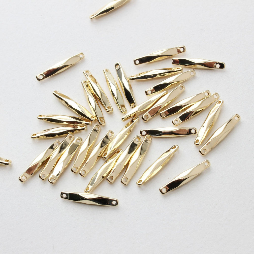 10pcs Gold Connector Bar, Clay Earring Making Findings, Handmade earring making Supplies Finding JG057
