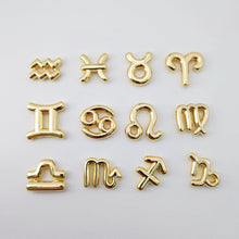 Load image into Gallery viewer, Zodiac Beads, Balloon Constellation Pendant, 18K Gold Plated Zodiac Sign, Necklace Making Charms, Birthday Gift Jewelry Findings S1234