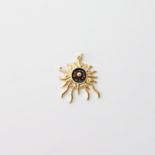 Load image into Gallery viewer, Irregular Sun/Cross Pendant, Evil Eye Charms, 18K Gold Plated Charms, For Bracelet And Necklace Making, Jewelry Findings S1453