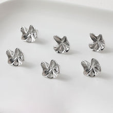 Load image into Gallery viewer, Irregular Niche Ear Post With Loop, S925 Silver Ear Pin Nickel Free Earrings, Gold/Silver Ear Stud, Hypoallergenic Earring Findings BB014