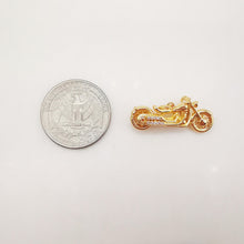 Load image into Gallery viewer, 3D Motorcycle Charm, Gold/Silver/Black MotorCycle Pendant For Necklace Making, Biker Sport Jewelry Findings S20238
