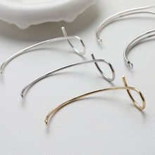 تحميل الصورة إلى عارض المعرض، وصلة سوار عقدة بسيطة مع حلقات، مطلية بالذهب/الفضة عيار 14 قيراطًا، نتائج صنع سوار، نتائج مجوهرات سوار GE108