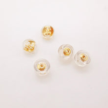 Load image into Gallery viewer, 20PCS Ear Nuts, Gold Plated Earring Backs, Rubber Earring Stoppers, Wholesale Earring Findings Z033