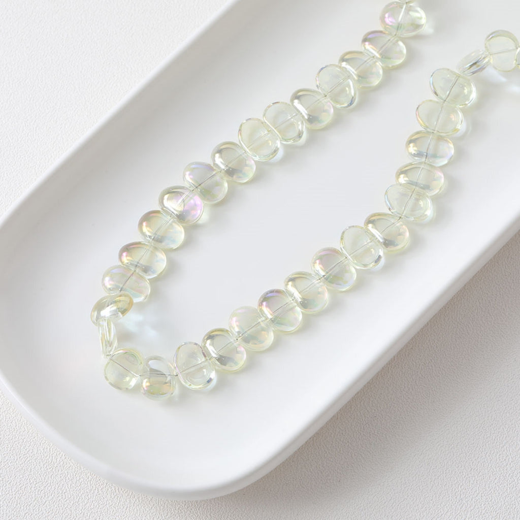 Oval Glass Beads, 17x13mm, Crystal Glass Loose Beads for Jewelry Making, DIY Beads Finding GZ541