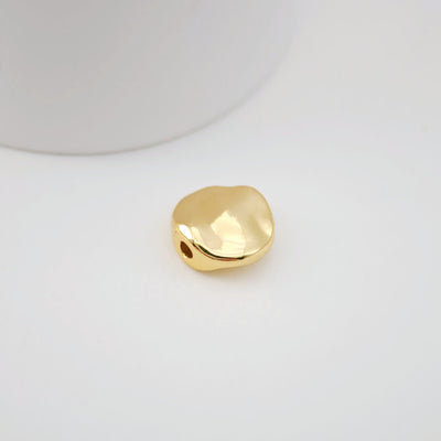 10pcs Spacer Beads Collection, 18K Gold Plated, Round Beads, Dainty Jewelry Making Beads, Jewelry Finding S1179