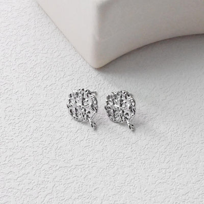 Round Pleated Post with Loop, 18K Gold Plated, S925 Silver Pin Nickel Free Earrings, Hypoallergenic Earring Findings D0462