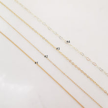 Load image into Gallery viewer, 18K Gold Cable Chain, Vine Chain, Heart Chain, Loose Chains For Jewelry, Unfinished Chain, Hypoallergenic, Necklace Making Findings ZX068