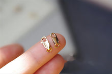 Load image into Gallery viewer, 14K Gold Filled Lobster Claw Clasp, 3x8mm/4x10mm/4.5x12mm/5.2x13.5mm, Clasp with Open Loops for Necklace Bracelet Making B018