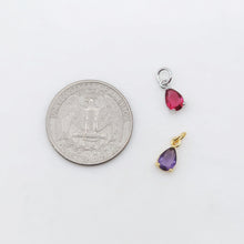 Cargar imagen en el visor de la galería, Dijes de lágrima de cristal, 9 colores a elegir, chapado en oro de 18 quilates y plata, accesorios de joyería S20527
