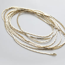 Load image into Gallery viewer, 14K Gold Snake Chain, 0.6mm, 0.7mm, 0.8mm, 0.9mm in Flat, Necklace Link Chain, Unfinished Chain, Necklace Making Findings JG028