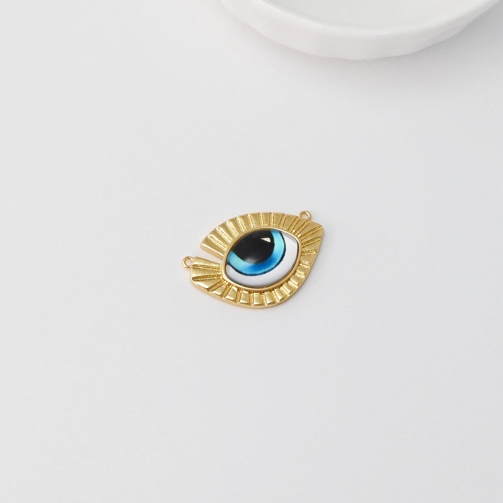 سحر عين الشر، قلادة عين الشر مطلية بالذهب عيار 18 قيراطًا، سحر صنع القلائد والأقراط، نتائج المجوهرات