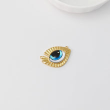 تحميل الصورة إلى عارض المعرض، سحر عين الشر، قلادة عين الشر مطلية بالذهب عيار 18 قيراطًا، سحر صنع القلائد والأقراط، نتائج المجوهرات